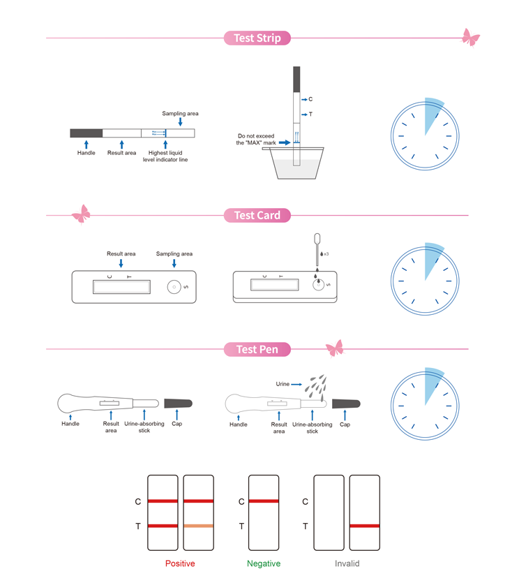 Test d'ovulation précis à 99,5 %